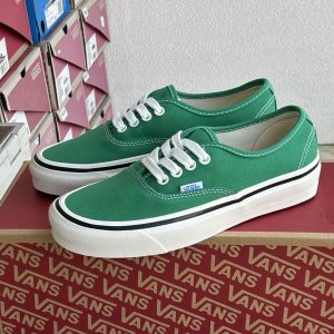 Vans Authentic Green Canvas Skate Shoes