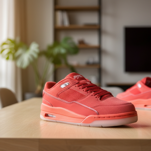 Nike Red Suede Mesh Sport Sneakers