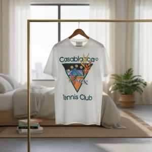 Casablanca Tennis Club Graphic White T-Shirt