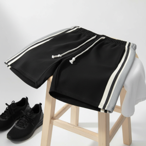 Gucci Men's Black Stripe Casual Shorts