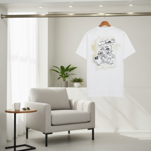 Amiri Hollywood Map Print White T-Shirt