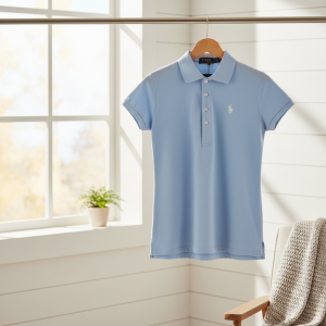 Ralph Lauren Women Light Blue Polo Shirt