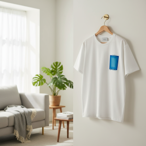 Casablanca Blue Graphic Print White T-Shirt