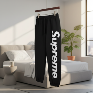 Supreme Black Sweatpants Men’s Casual Jogger Pants