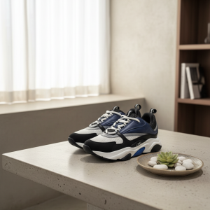 Dior B22 Blue Black Mesh Sneakers