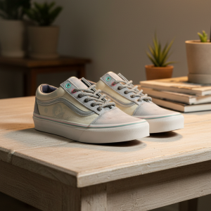 Vans Gray Canvas Skateboard Casual Shoes