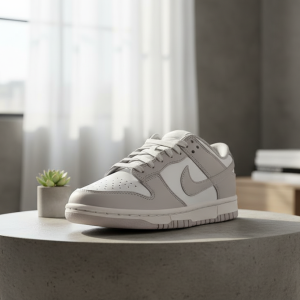 Nike Dunk Low Triple White Sneakers Leather Shoes