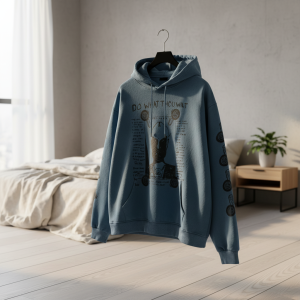 Enfants Riches Deprimes Blue Graphic Hooded Sweatshirt