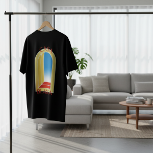 Casablanca Arch Print Black Cotton T-Shirt