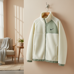 Nike Fleece Jacket Winter Warm Zip Up Coat