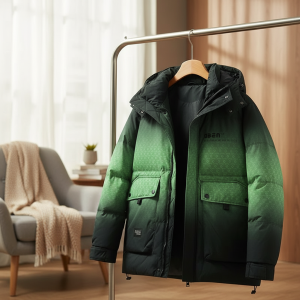 MLBVA Green Gradient Winter Puffer Jacket