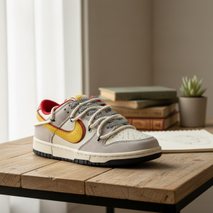 Nike Dunk Low Yellow Red Casual Sneakers