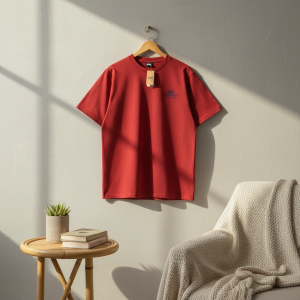 Stussy Crown Logo Red Casual T-Shirt for Men
