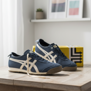 Onitsuka Tiger Navy Suede Casual Sneakers Men
