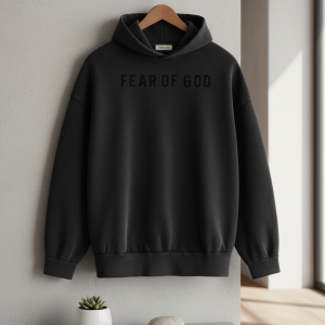 Fear of God FOG Essentials Black Hoodie Pullover Sweater