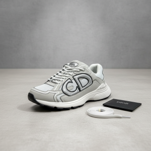 Dior CD Grey Mesh Casual Running Shoes