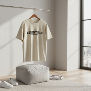 Essentials Fear of God Beige Cotton T-Shirt