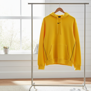 Nike Yellow Pullover Hoodie Sweatshirt for Men