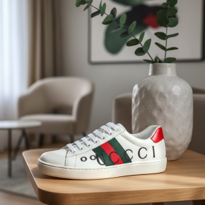 Gucci Ace Men's White Leather Casual Sneakers