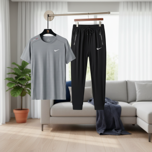Nike Sportswear Set Men Gym T-Shirt Pants