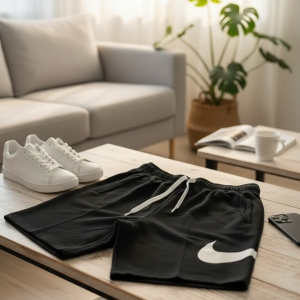 Nike Black Sports Shorts Men Casual Wear