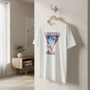 Casablanca Graphic Airplane Print White T-Shirt