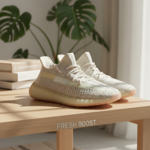 Yeezy Boost 350 V2 Beige Knit Running Shoes