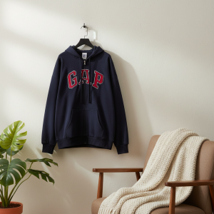 GAP Logo Zip Up Hoodie Sweatshirt for Men Women