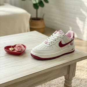 Nike Air Force 1 Cherry Red White Sneakers