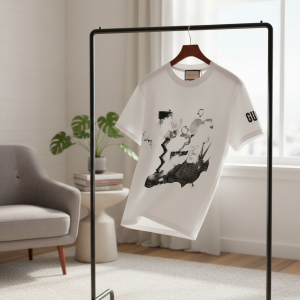 Gucci Graphic Print Cotton White T-Shirt