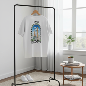 Casablanca White Graphic Print Cotton T-Shirt