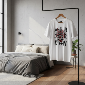 Nike Air Jordan 23 Bulls Print White T-Shirt