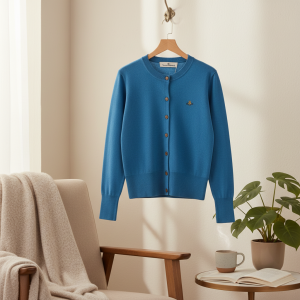Vivienne Westwood Blue Button Knit Cardigan Sweater