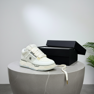 Amiri Skel Top Low White Leather Sneakers