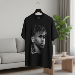 Saint Michael Black Graphic Streetwear T-Shirt