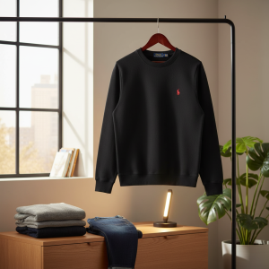 Ralph Lauren Polo Black Crewneck Sweatshirt