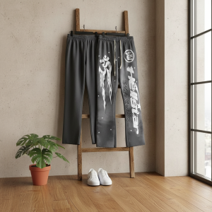 Hellstar Flame Print Street Style Jogger Pants