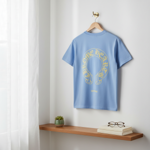 Amiri Blue Graphic Cotton T-Shirt for Men