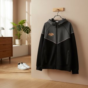 Syna World Black Gray Zip Up Hoodie