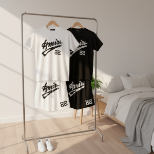 Amiri 22 Summer Casual Sports T-Shirt Shorts Set