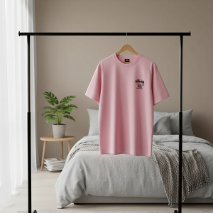 Stussy Classic Pink Graphic Streetwear T-Shirt