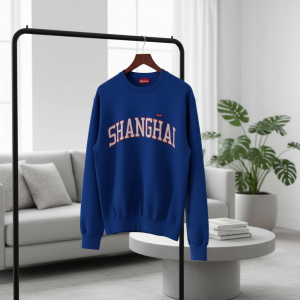 Supreme Shanghai Blue Crewneck Sweatshirt