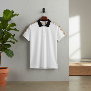 Gucci Men's White Polo Shirt Casual Luxury Top
