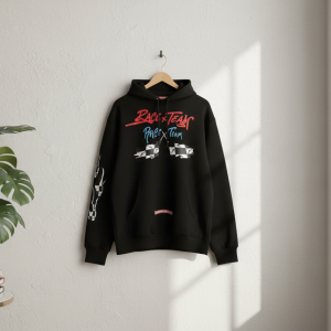 Chrome Hearts Race Team Black Graphic Hoodie