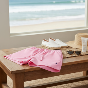 Ralph Lauren Pink Drawstring Casual Shorts