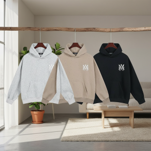 Amiri Logo Pullover Hoodie Casual Sweatshirt 3 Colors