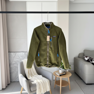 Patagonia Green Fleece Zip Jacket Outdoor Warm