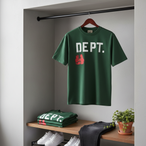 Gallery Dept Green Boxing Gloves Graphic T-Shirt