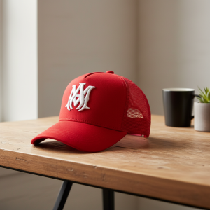 HatsAmiri Red Mesh Baseball Cap