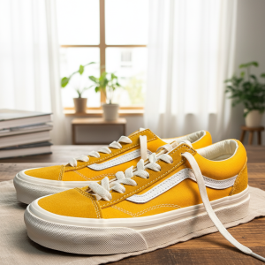 Vans Old Skool Yellow Canvas Skate Shoes